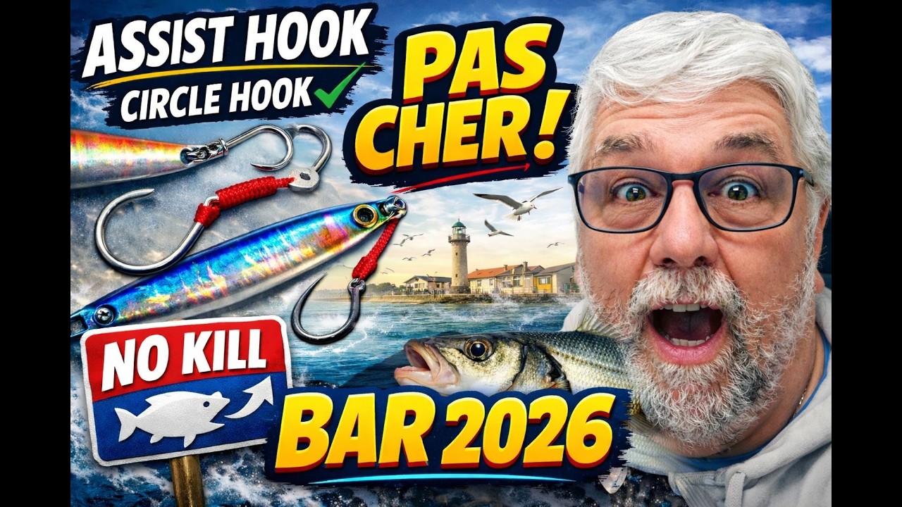 Assist Hook FACILE & PAS CHER 🔥 Montage PRO + Circle Hook pour le BAR 2026 (No Kill)