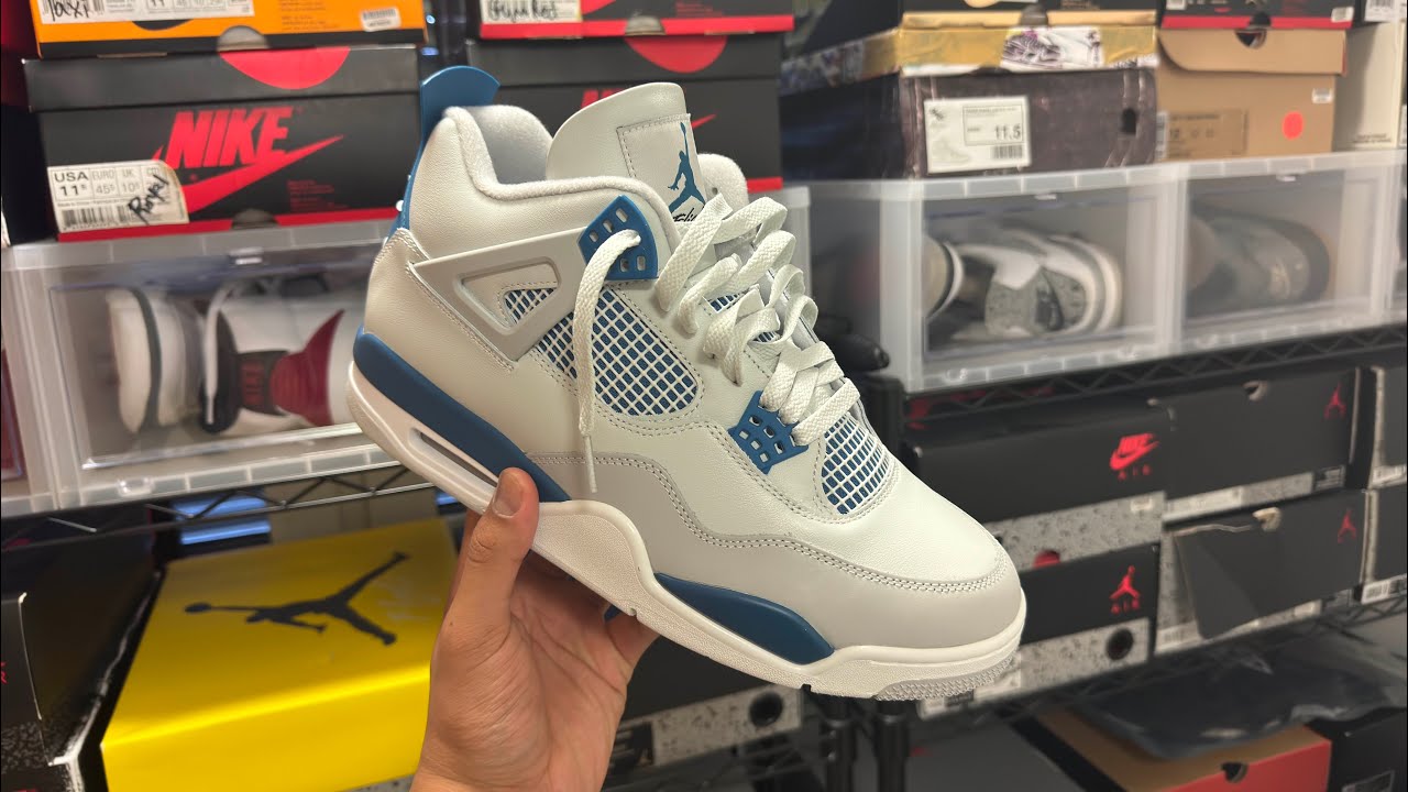 JORDAN 4 MILITARY BLUE EARLY REVIEW AND ON FEET 😮‍💨🔥| SNEAKER OF THE YEAR????