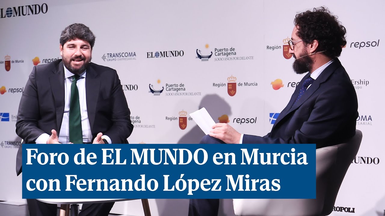Foro de EL MUNDO en Murcia con Fernando López Miras