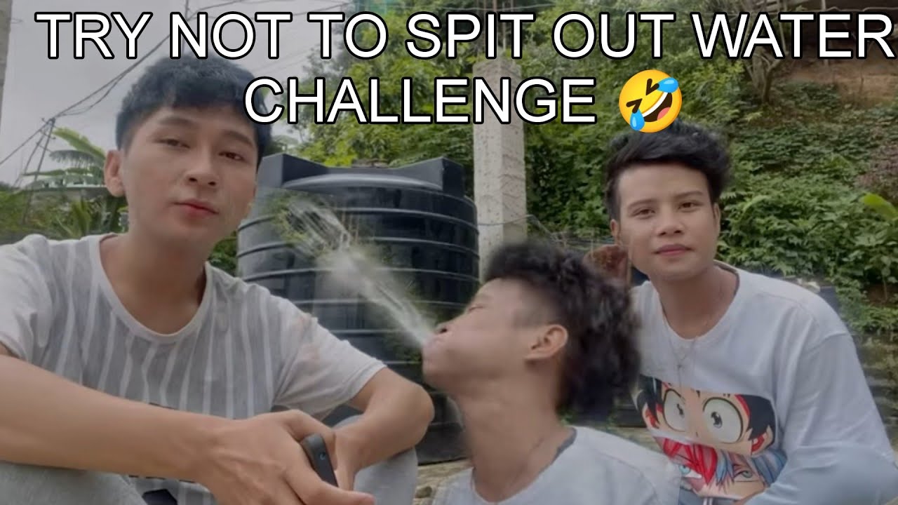 TRY NOT TO SPIT OUT WATER CHALLENGE 🤣Zualtea(Kungi) & Jason (Hrangi)