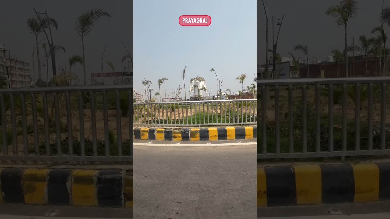 Prayagraj Airport Chauraha 📸 Prayagraj 😍 Panch Hathi Chauraha 📸 Five Elephant Chauraha #prayagraj
