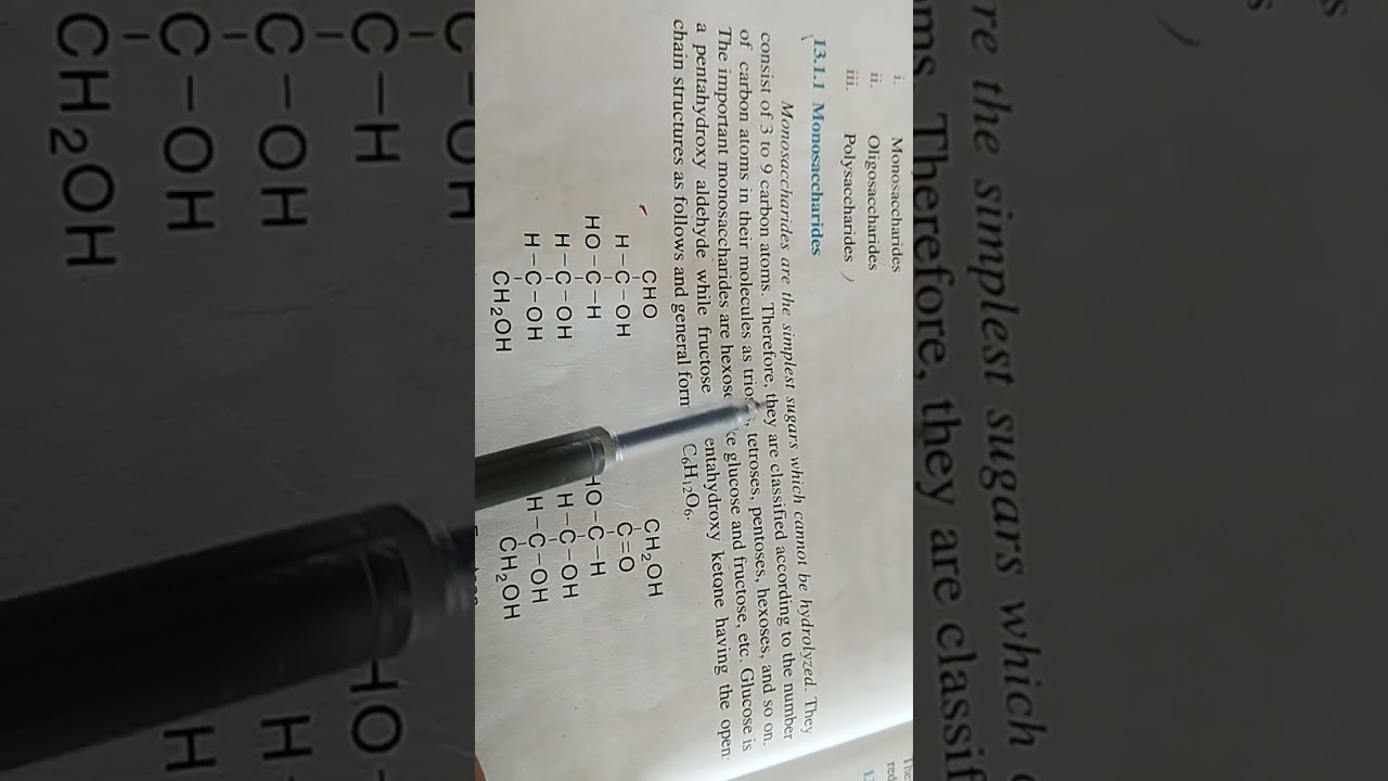 10th chemistry #chapter4 #Topic carbohydrates and it's Ist type 