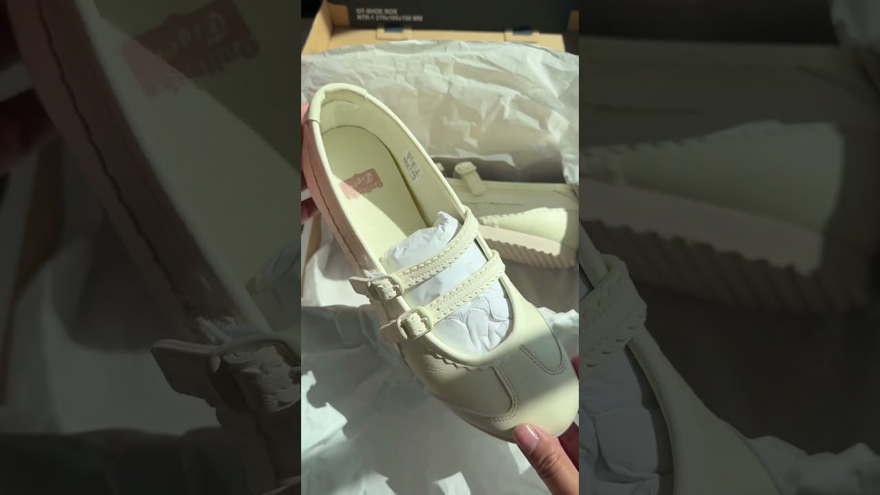 Onitsuka Tiger Mexico 66 ballet flats 💕 #onitsukatiger #japan #unboxing