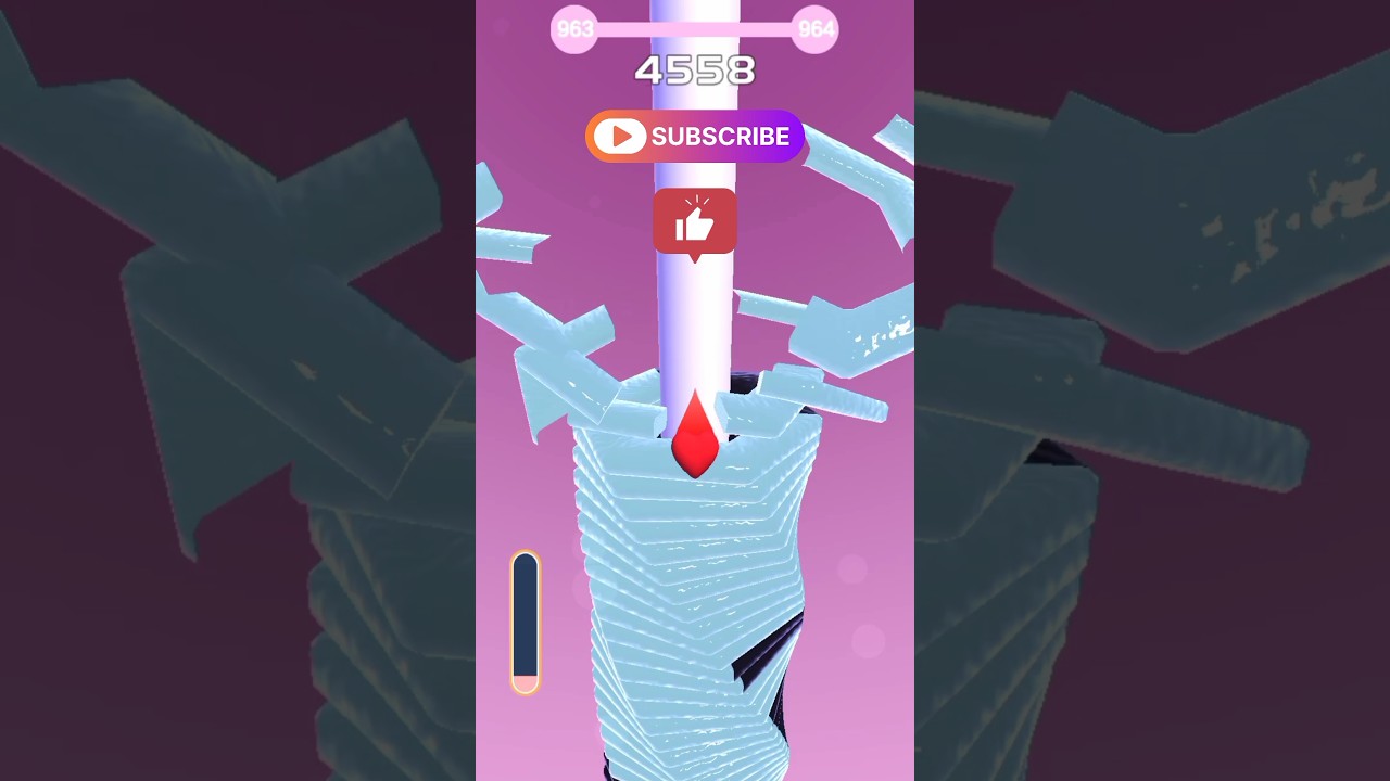 Dil Dil games video in stackball 🍓🍓 Lv 963 #gaming #youtube #games #stackball #iosgame #video