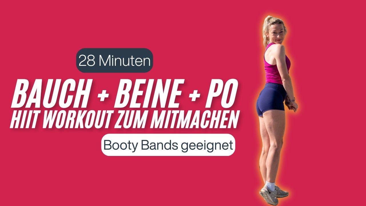28 MINUTEN BAUCH +BEINE + PO WORKOUT - Booty Bands geeignet // fit.physio.katrin