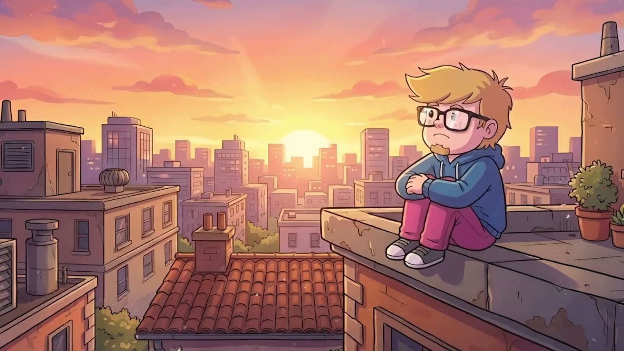 Sunset Evening Rooftop Lofi 🌆 Chill Hop Lofi Music For Thinking | Lofi Chill Mix