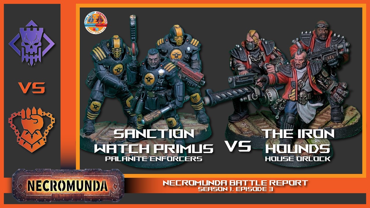 NECROMUNDA BATREP #3 - PALANITE ENFORCERS VS HOUSE ORLOCK | 