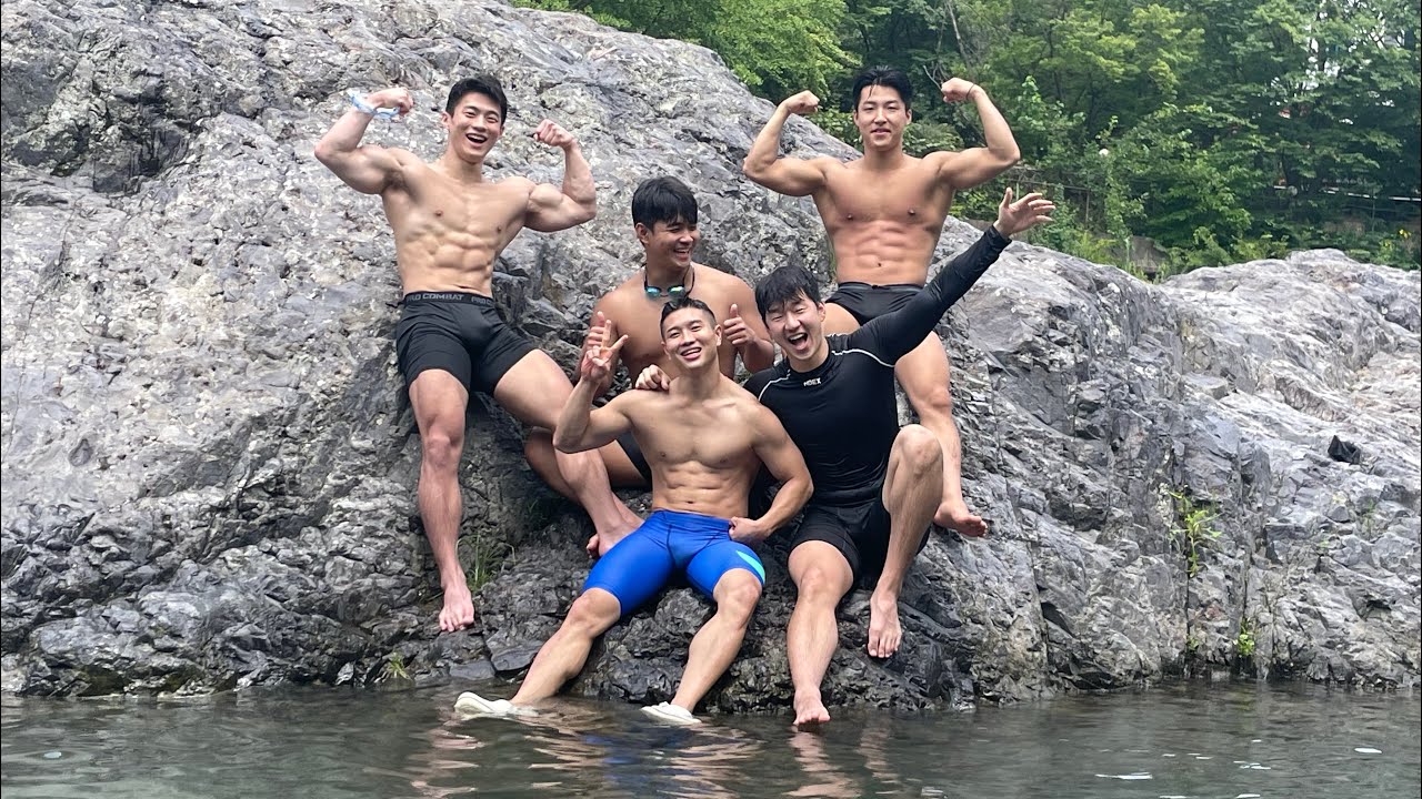 부산 멋쟁이들의 하계전지훈련 내원사 계곡 물놀이 브이로그