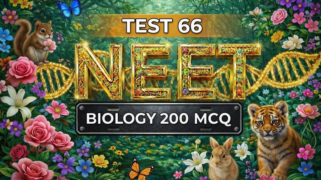 Test 66 Most Expected  200  MCQ Question For Neet    2026 BIOLOGY BEST  MCQ NEET