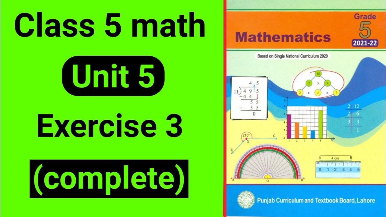 Class 5 Maths Unit 5 Exercise 3 | Class 5 Maths Chapter 5 Exercise 3 | grade 5 mathematics