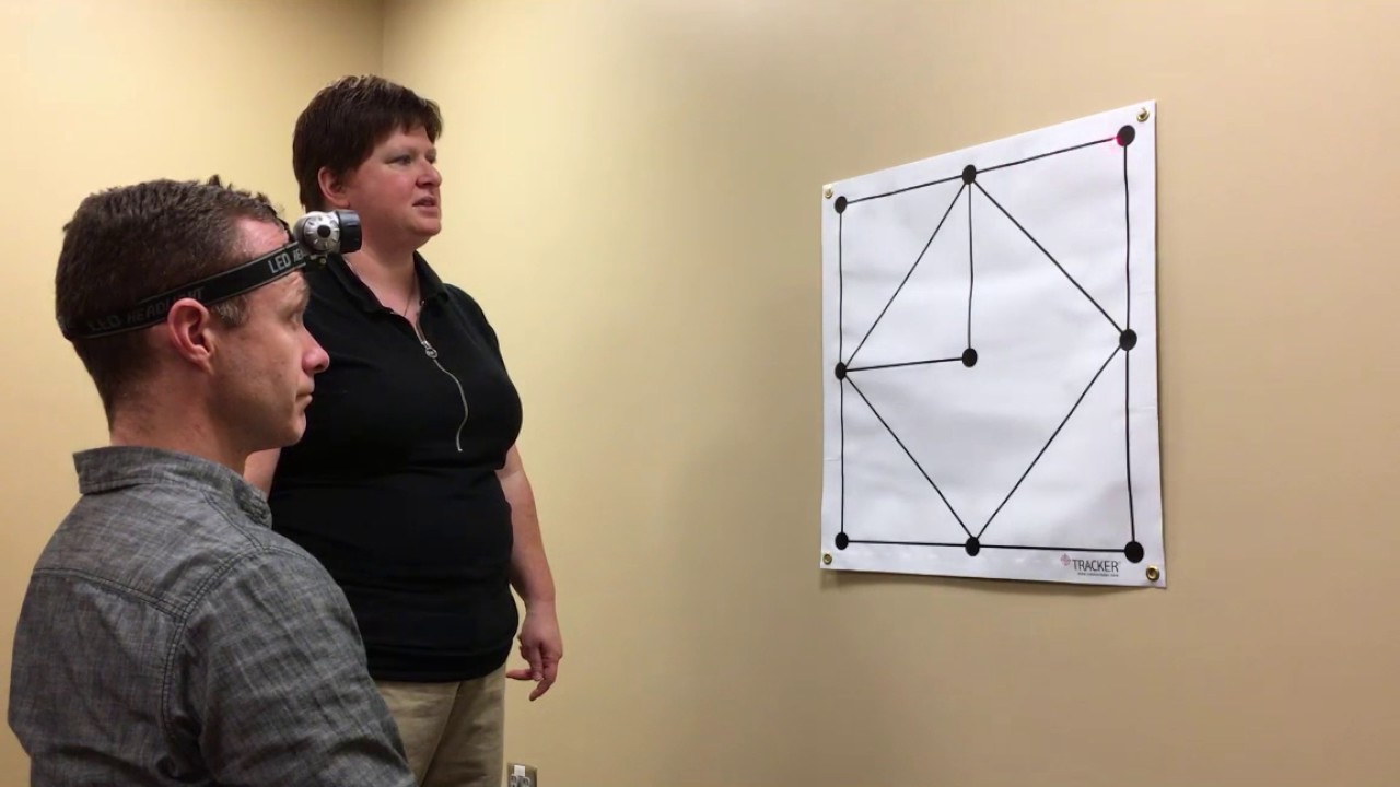 Using the Tracker Trainer for cervical proprioception training (dotted square/diamond)