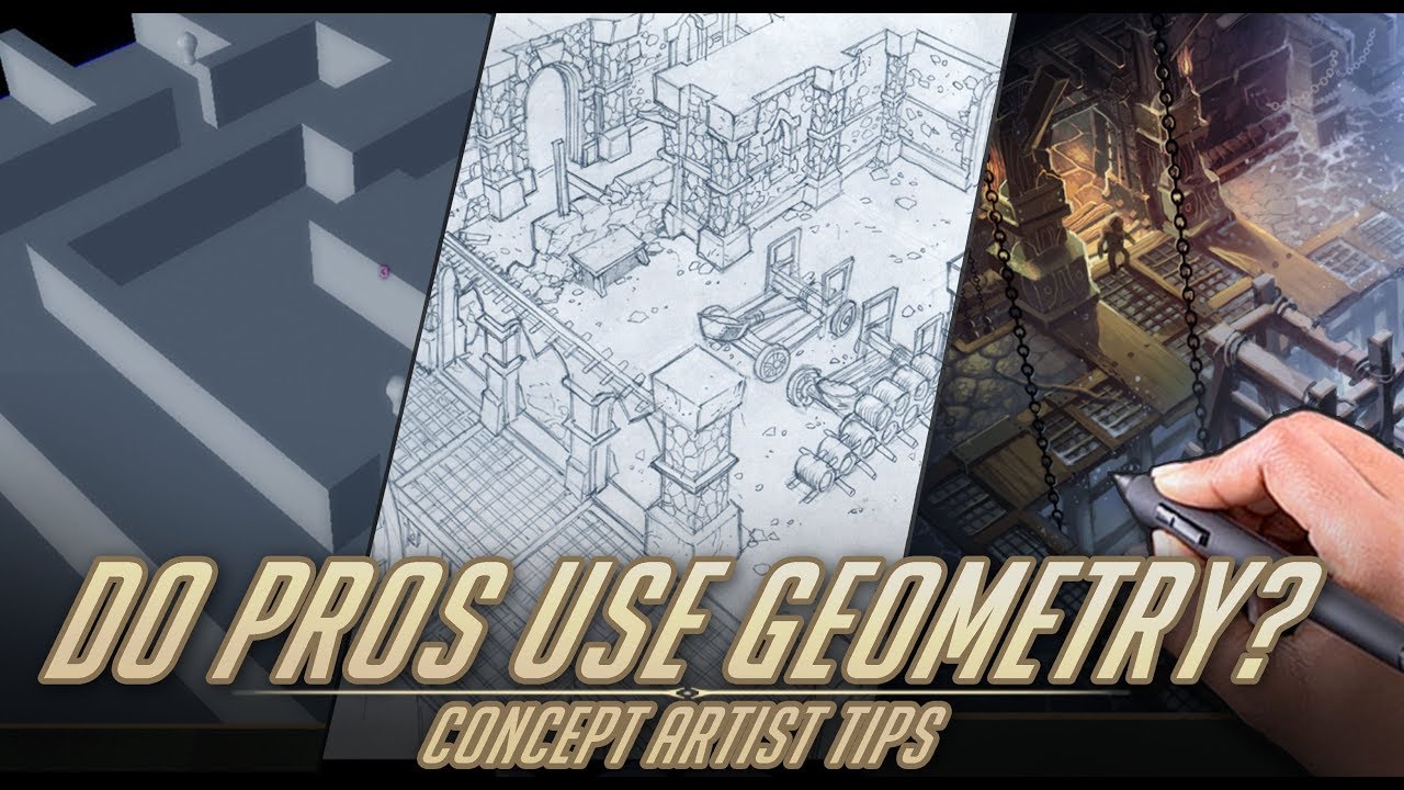 Do pro concept artists use geometry? - Concept artist tips.