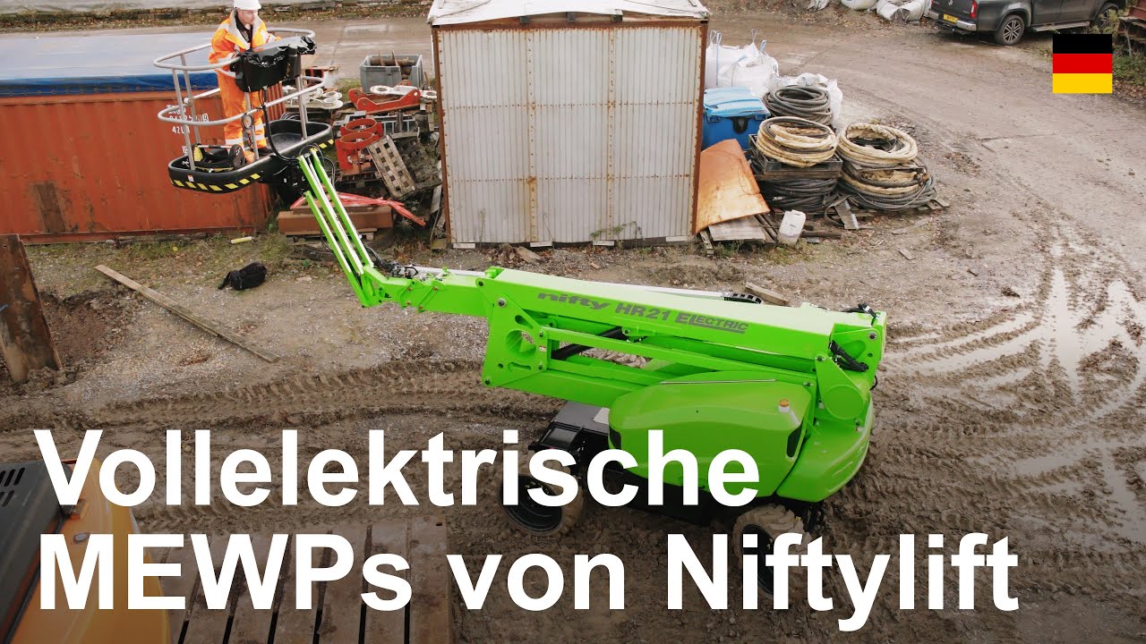 Die neuen, emissionsfreien, vollelektrischen MEWPs von Niftylift