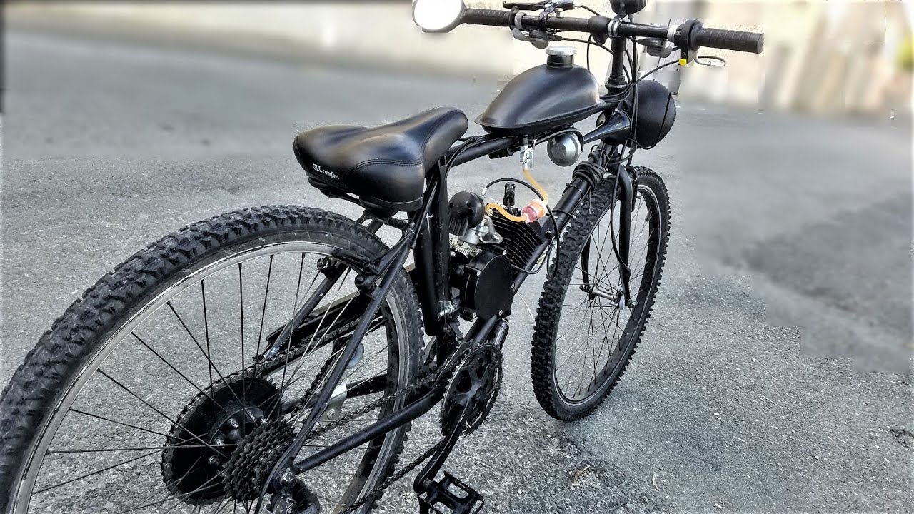 Homemade 80cc Motorbike With Simple Bike ! DIY Project