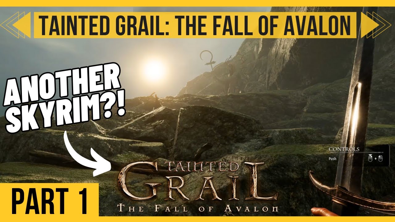 TAINTED GRAIL THE FALL OF AVALON Playthrough Part 1 - A game like Skyrim? (TAINTED GRAIL GAMEPLAY)