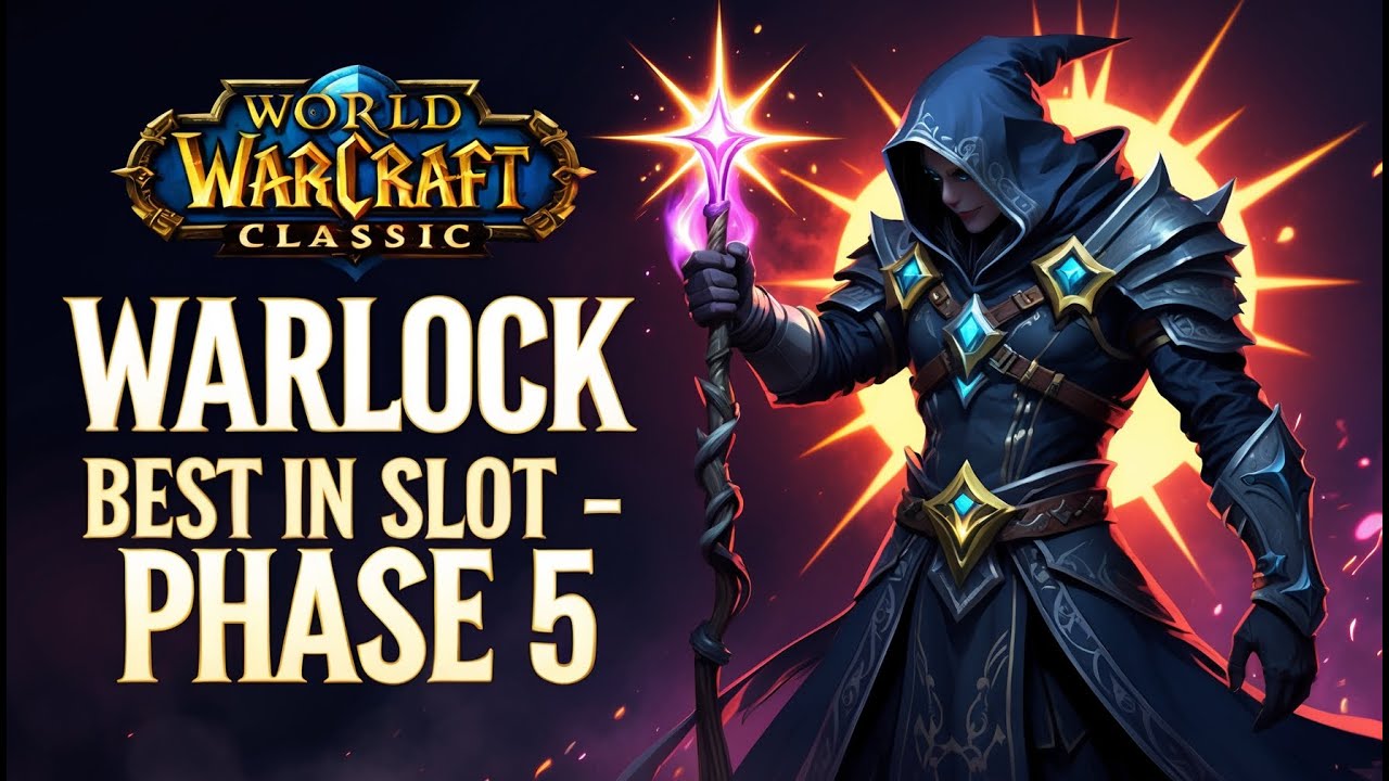 Wow Classic 101~ Best In Slot Gear Warlock Phase 5 | Wow Classic Guide