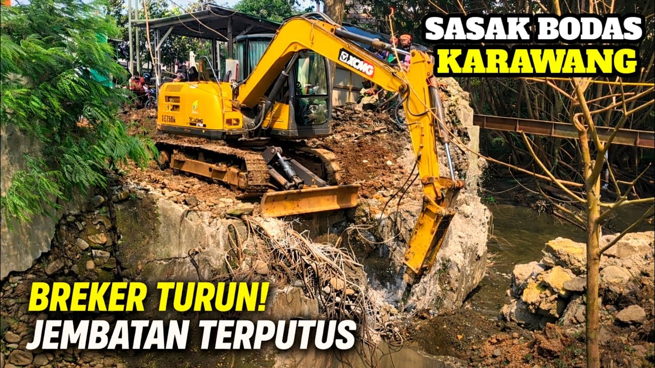 BREKER TURUN‼️JEMBATAN SASAK BODAS TERPUTUS-AKTIFITAS WARGA JADI MUTER HINGGA JAUH 