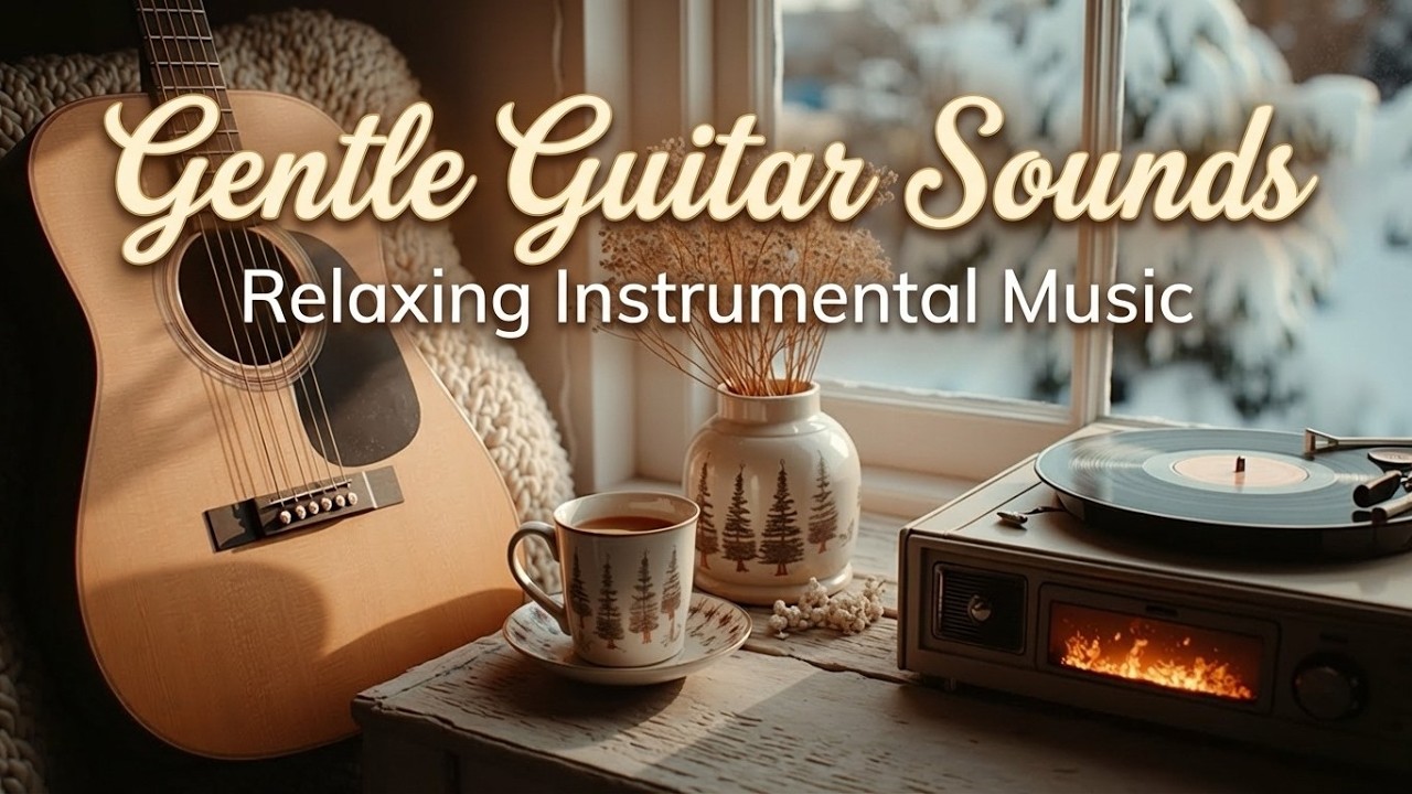 Winter Melodies & Mellow Guitar Relaxation | Soft Acoustic Music for Peaceful Study Focus