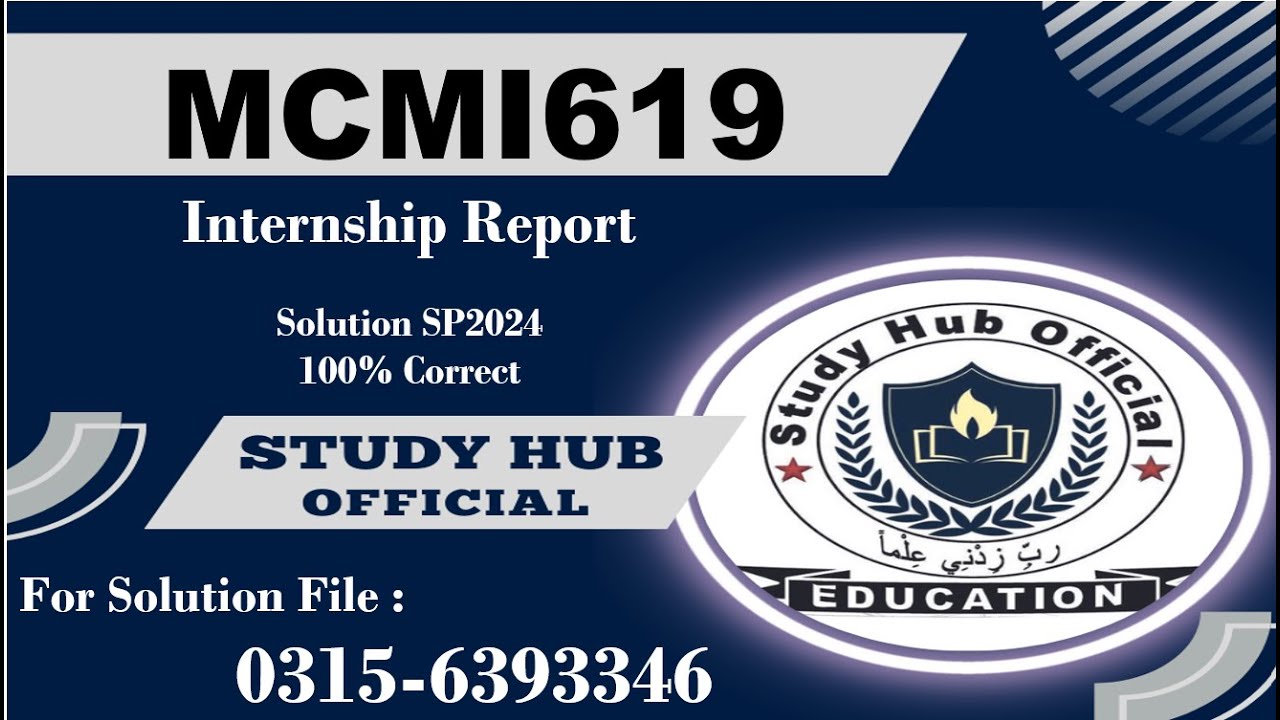 MCMI619 internship report SP2024 mcmi619