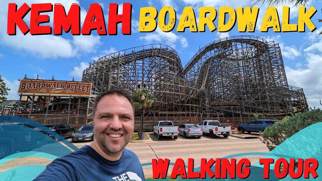 Kemah Boardwalk Full Walking Tour - Houston Texas USA ⭐