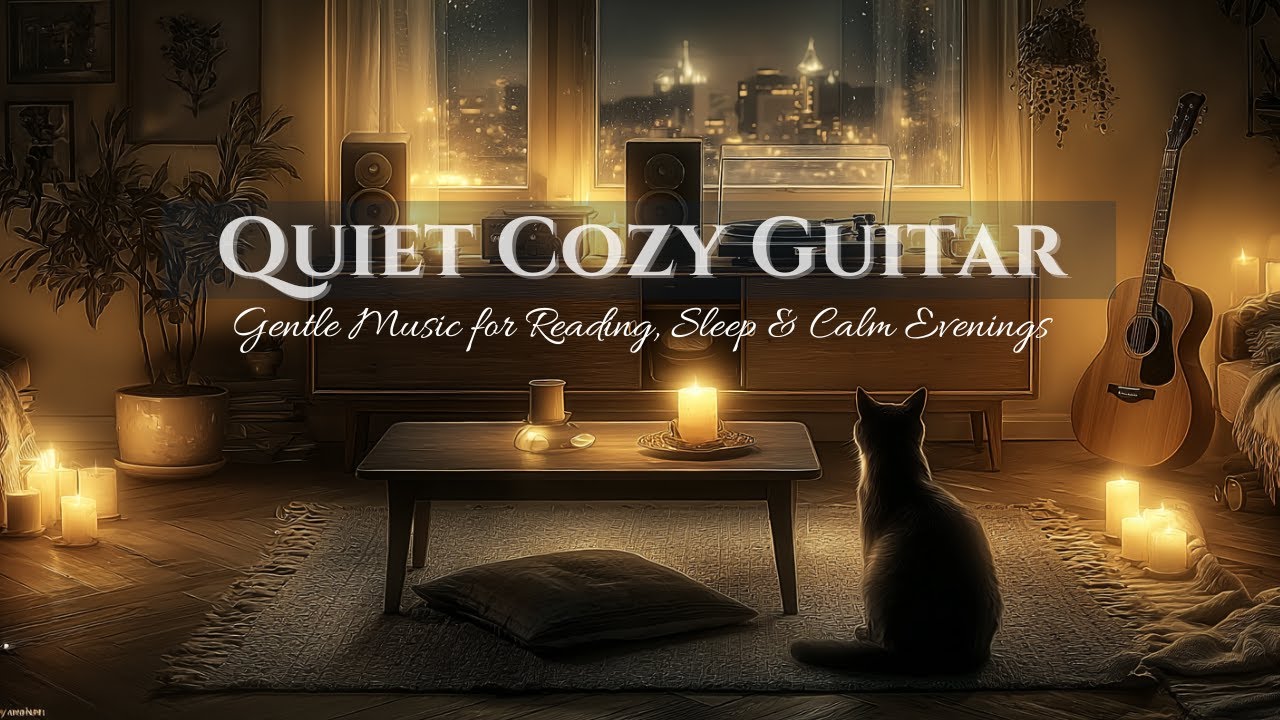 Quiet Cozy Guitar 🎸Soft Acoustic Guitar Music for Relaxing, Reading & Sleep