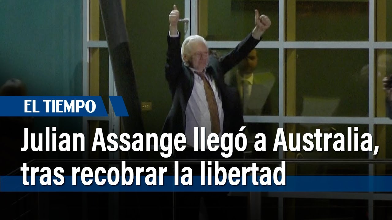 Julian Assange, fundador de WikiLeaks, llegó a Australia tras recobrar la libertad | El Tiempo