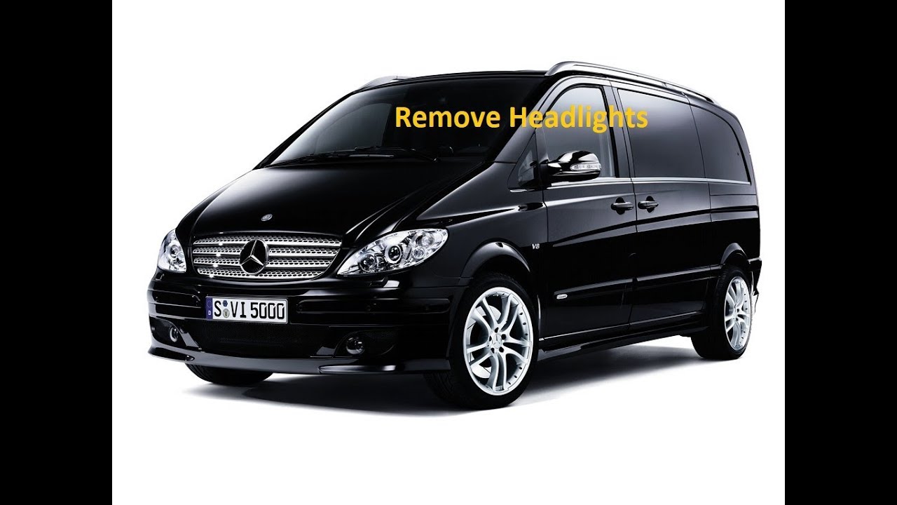 Mercedes W639 Vito Viano Remove headlamp headlight