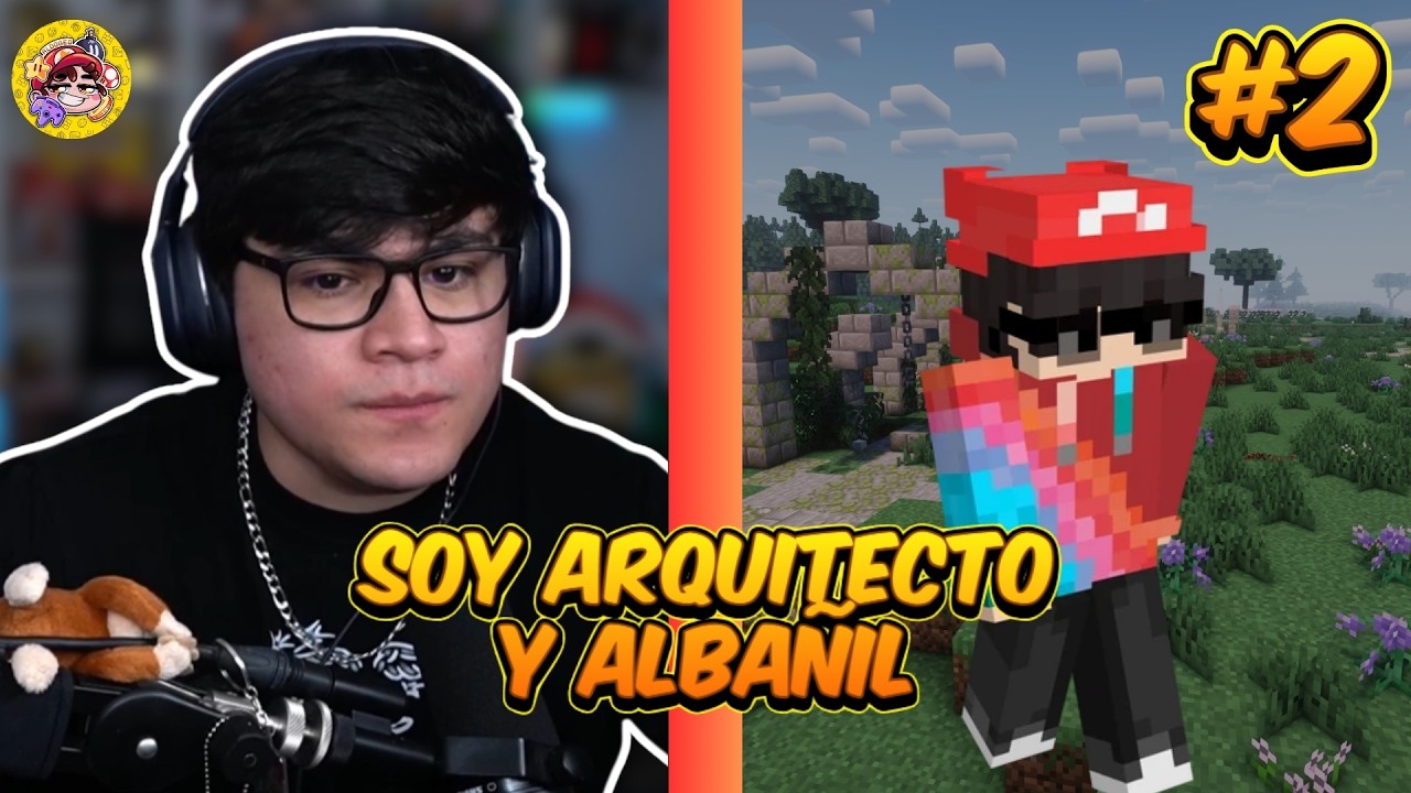 SIENDO ARQUITECTO Y ALBA&Ntilde;IL  😎 ALDO GEO EN QSMP 2 DIA 2