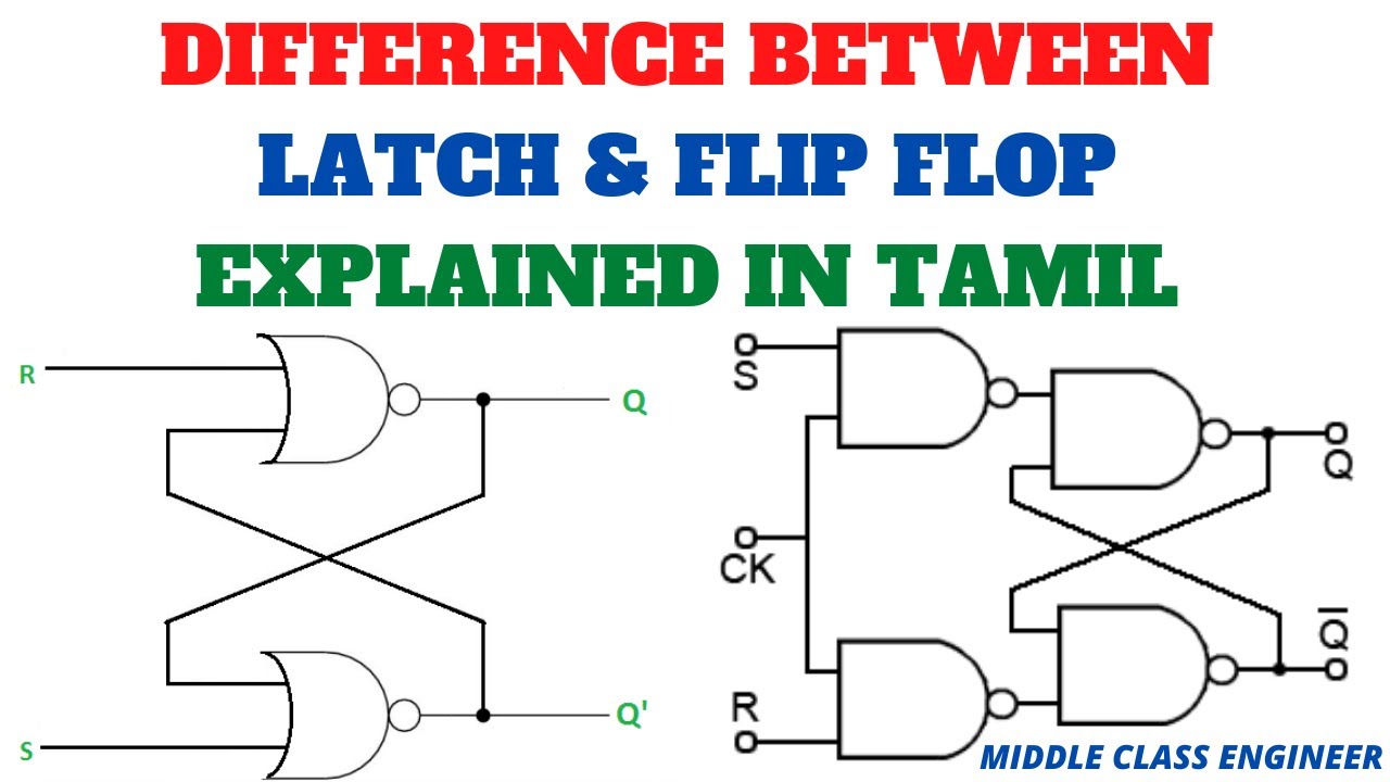 Difference Between Latch & Flip Flop | Tamil | Middle Class Engineer |