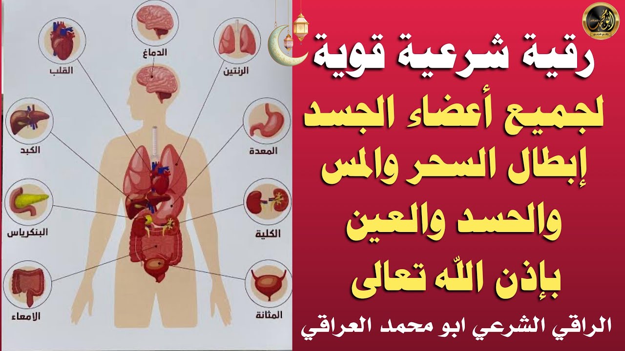 رقية قوية لجميع أعضاء الجسد وابطال السحر والمس والحسد بإذن الله تعالى 