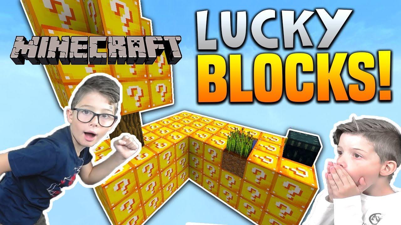 Minecraft Challenge – Skyblock Lucky Blocks | Ποιος σπάει τα περισσότερα blocks; (Greek Gameplay)
