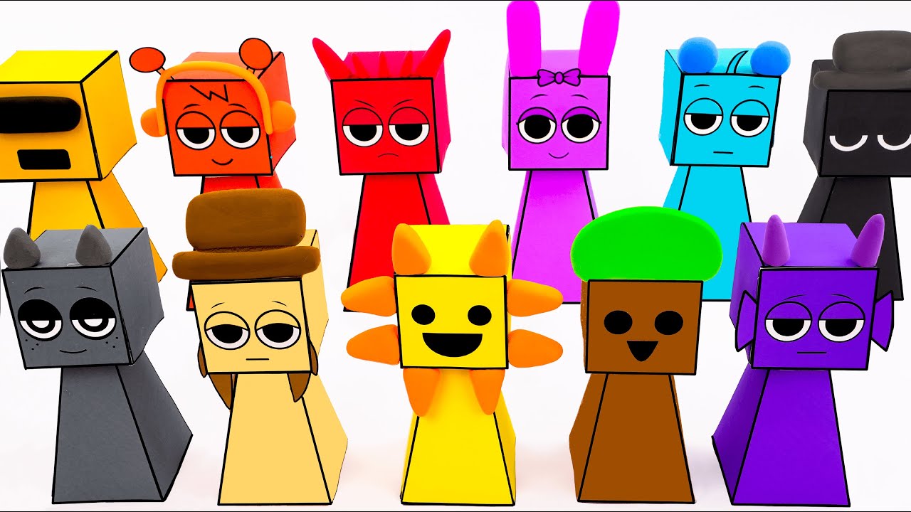 💖Paper DIY💖 Making Clay Incredibox SPRUNKI BLIND BOX Unboxing | How To Make by Mr.Blind Bag ASMR