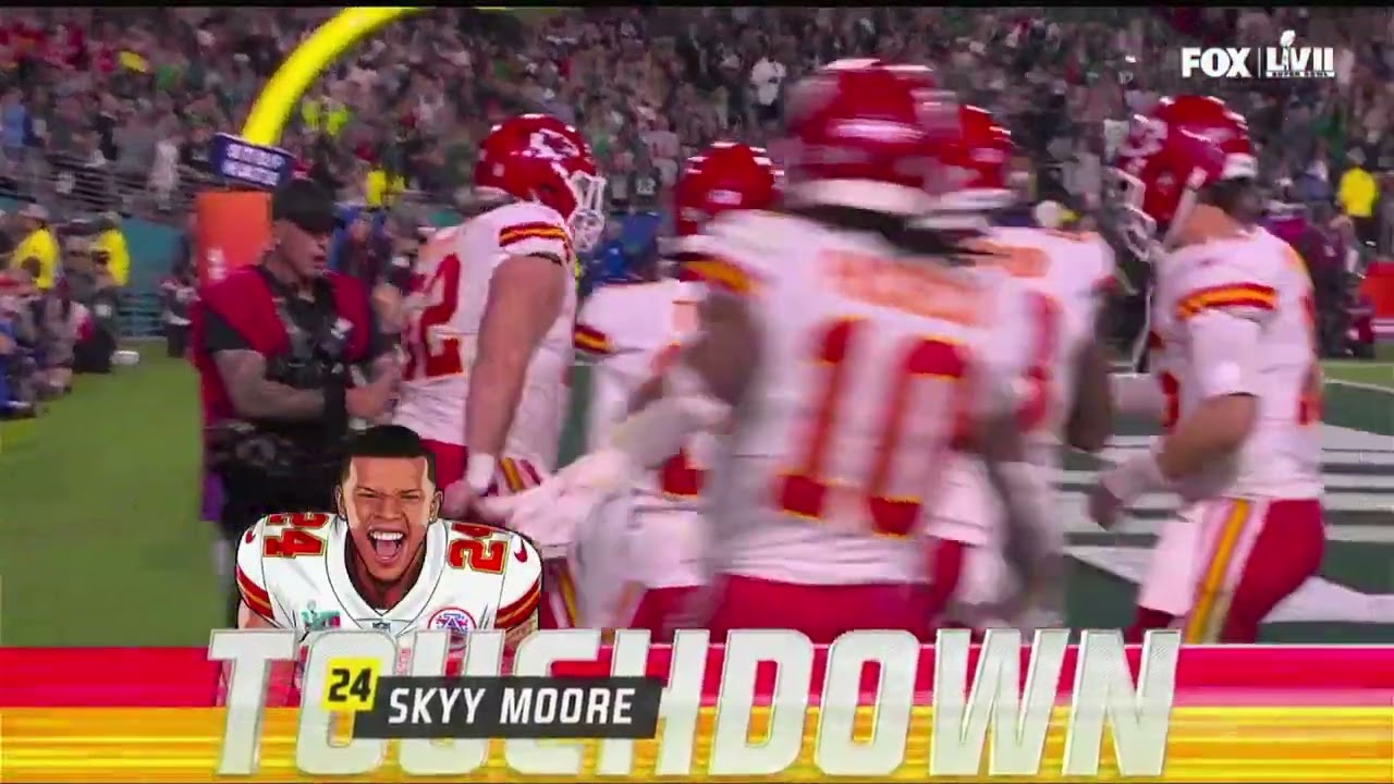 Sky Moore Catches 5 Yard TD From Mahomes To Put Chiefs Up 8 With Less Than 10 Minuets In The 4th
