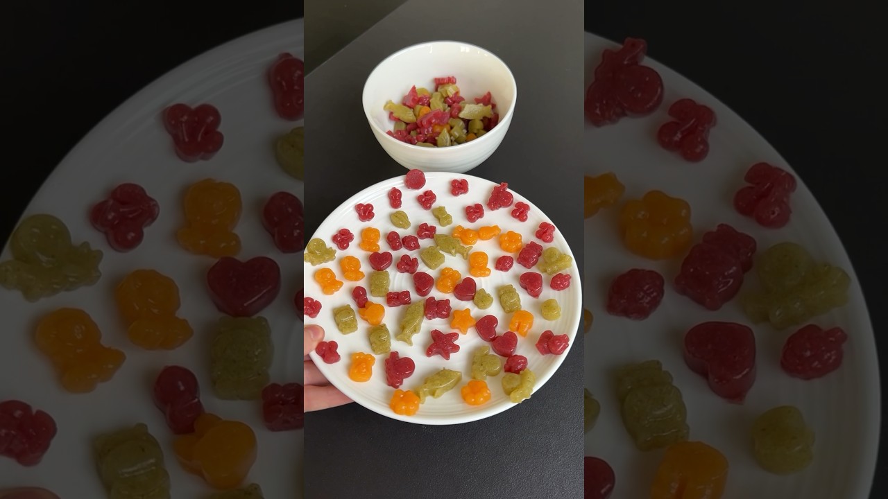 Leckere Gummib&auml;rchen f&uuml;r unseren Sohn 😍 #gummib&auml;rchen #essen #rezept #gesund #nachspeise