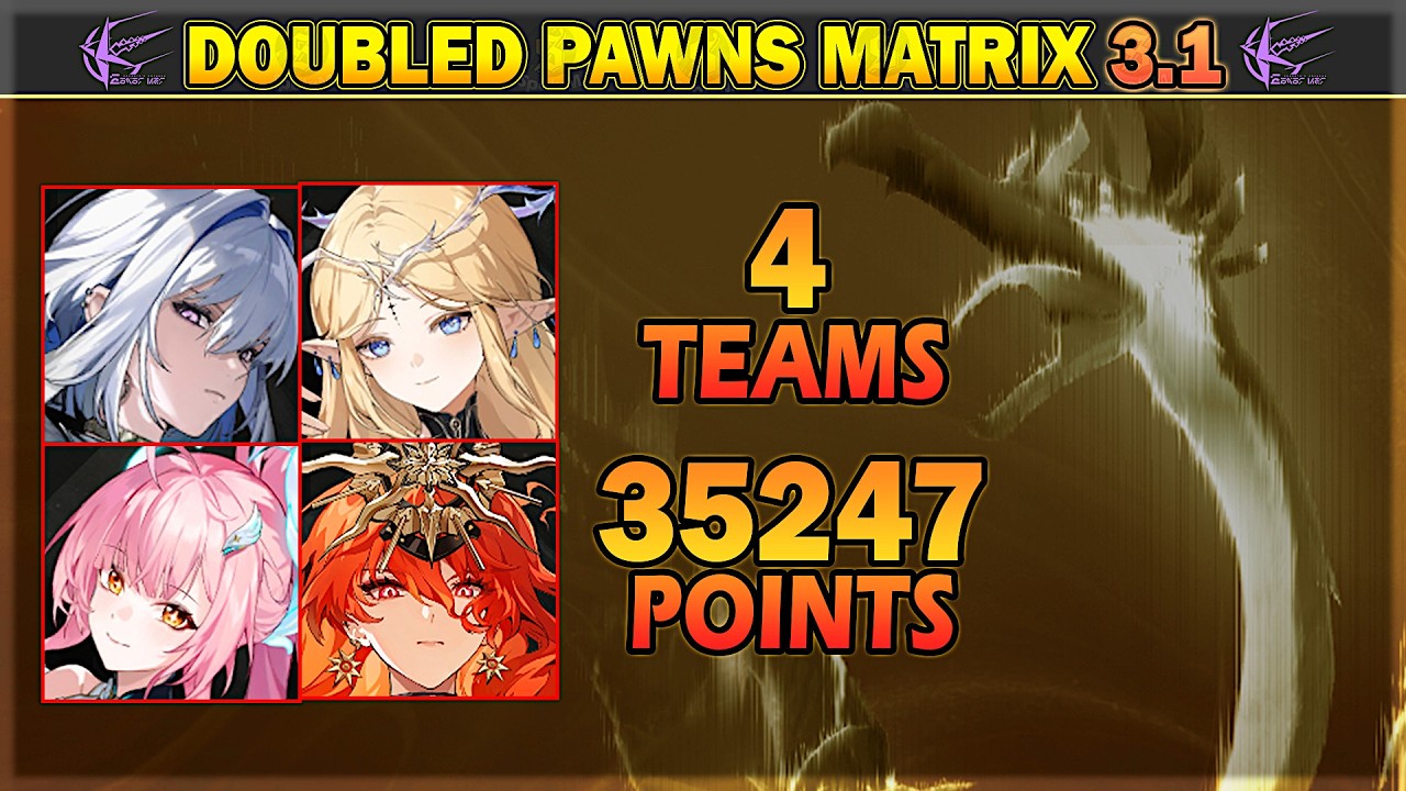 [NEW] Doubled Pawns Matrix 3.1 - 4 Teams, 35K Points + Team Rotations | Wuthering Waves