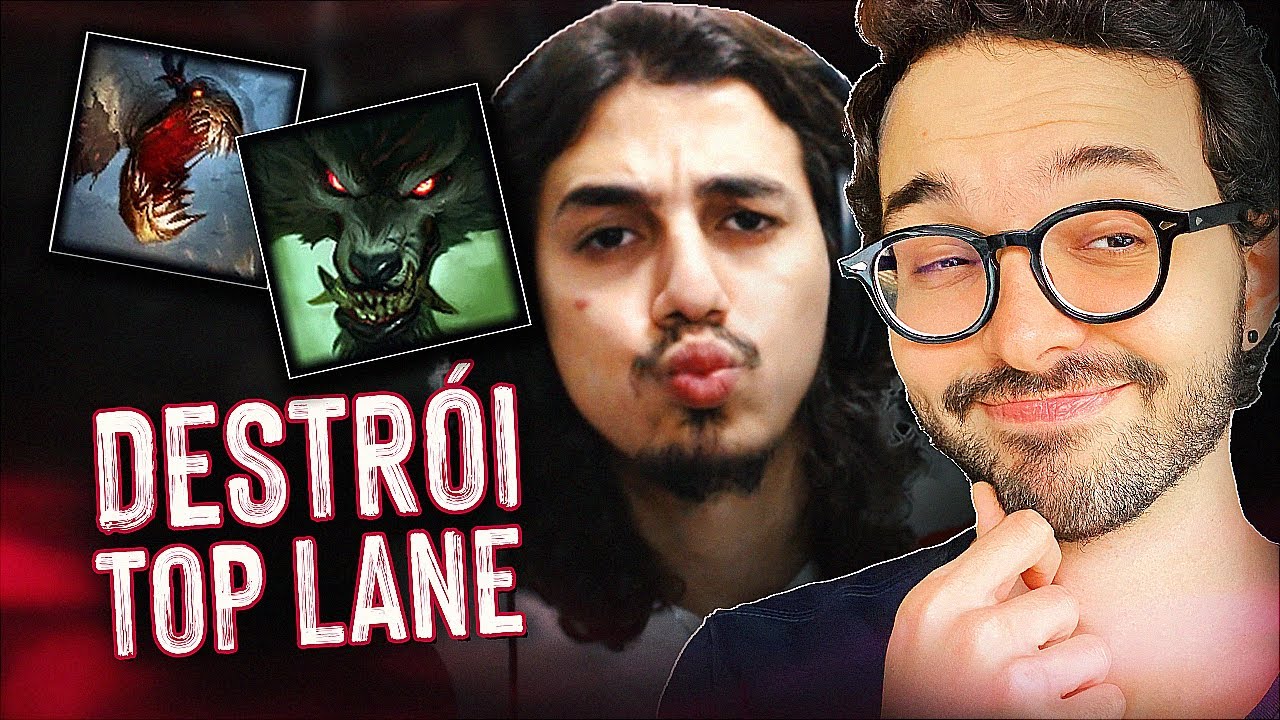 3 PEDALADAS E ACABOU A PARTIDA! NÃO AGUENTARAM O LOBÃO NA TOP LANE