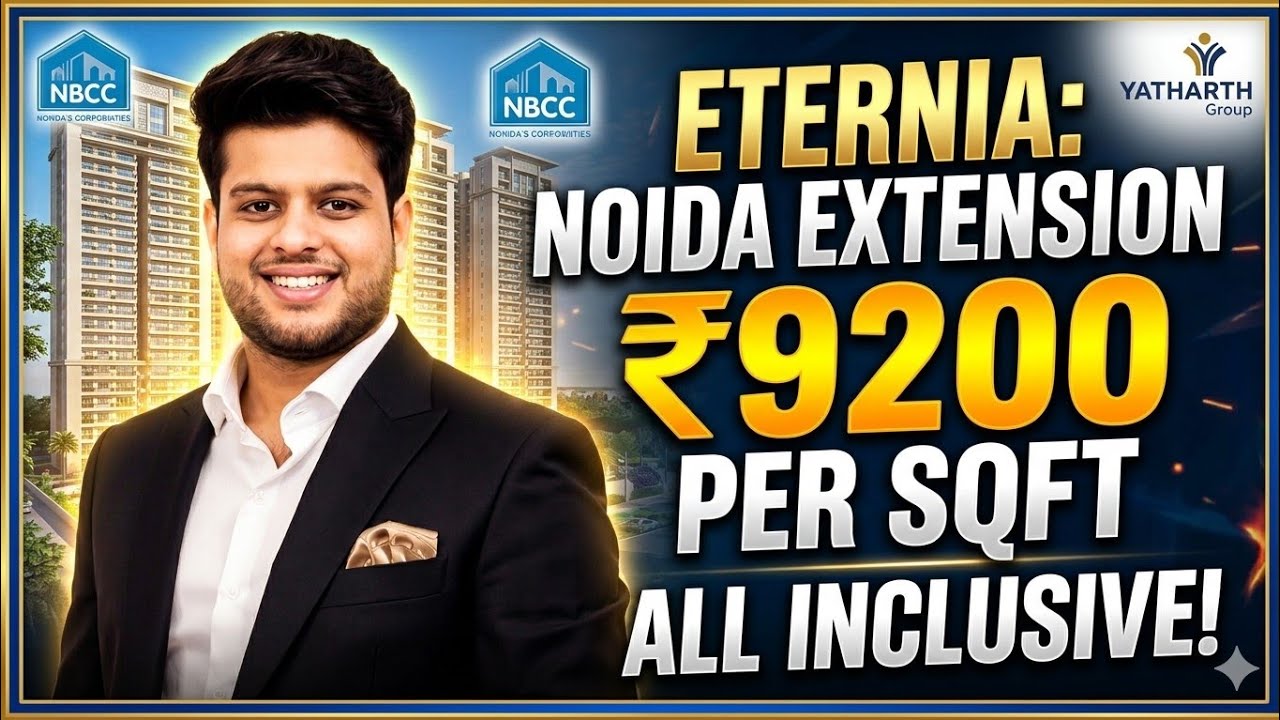Eternia NBCC Noida Extension, 9200 pr sqft  3 & 4 BHK  Luxury Flat Greater Noida West Yatharth Group