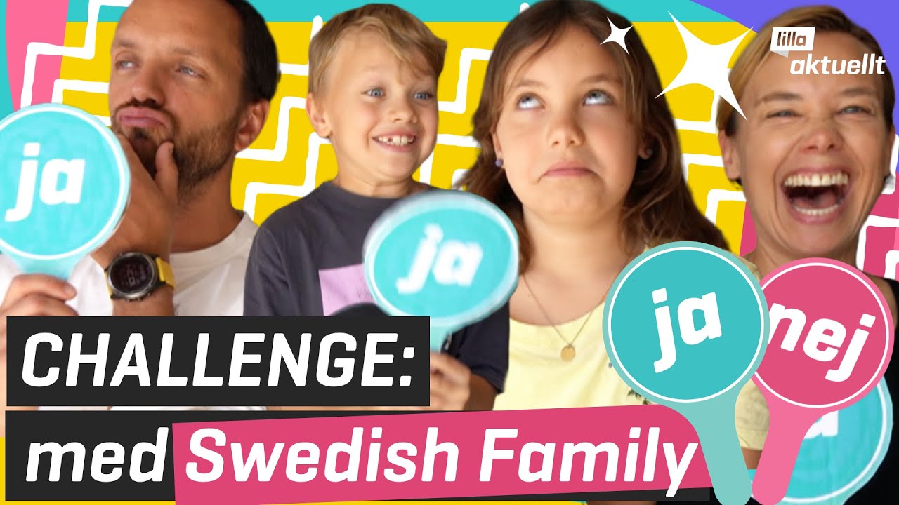 CHALLENGE med SWEDISH FAMILY! | Lilla Aktuellt