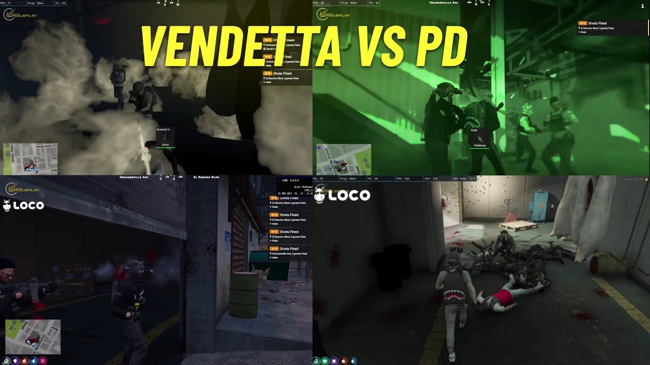 Vendetta Vs PD In VLTRP | Bank Robbery | Code Red At SlaughterHouse | Gta 5 Rp