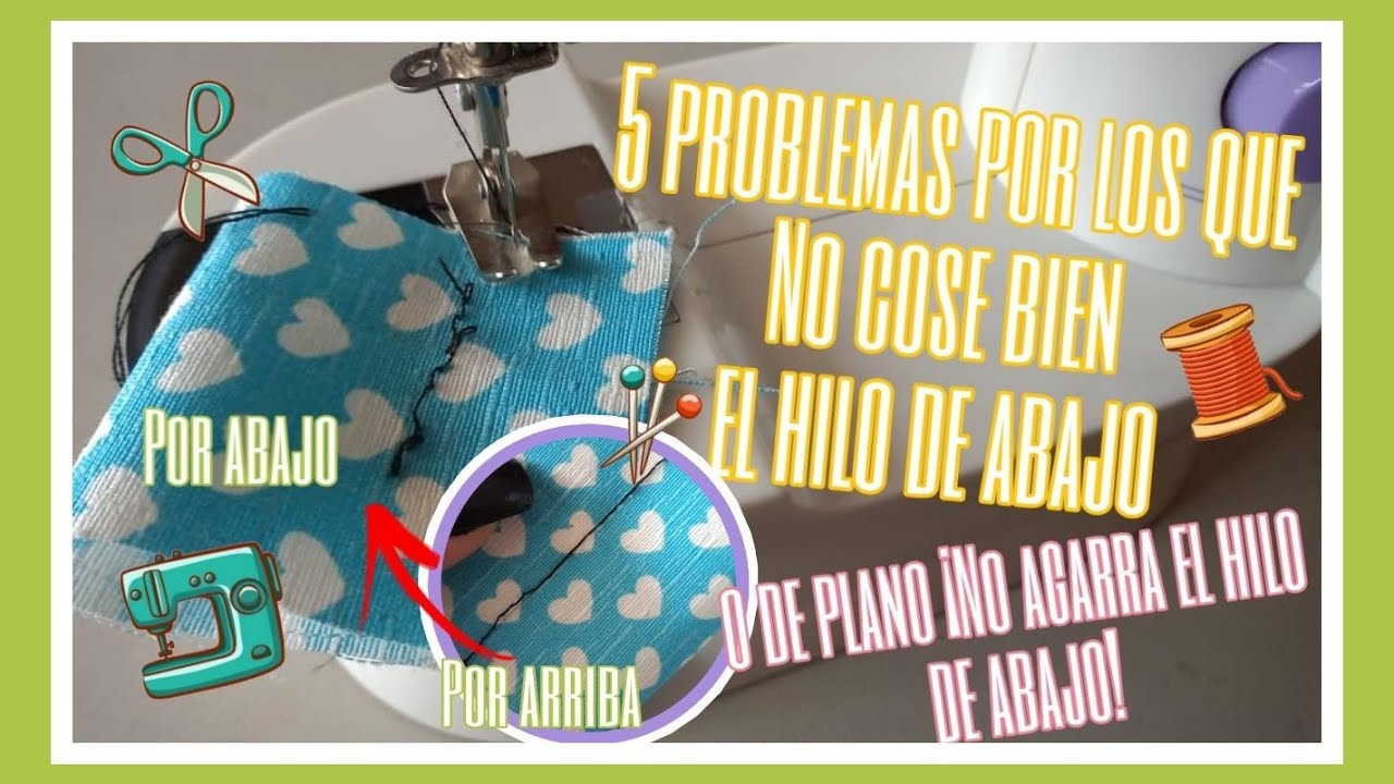 NO AGARRA EL HILO 🧵 INFERIOR/NO COSE MI #MINIMÁQUINADECOSER 🪡