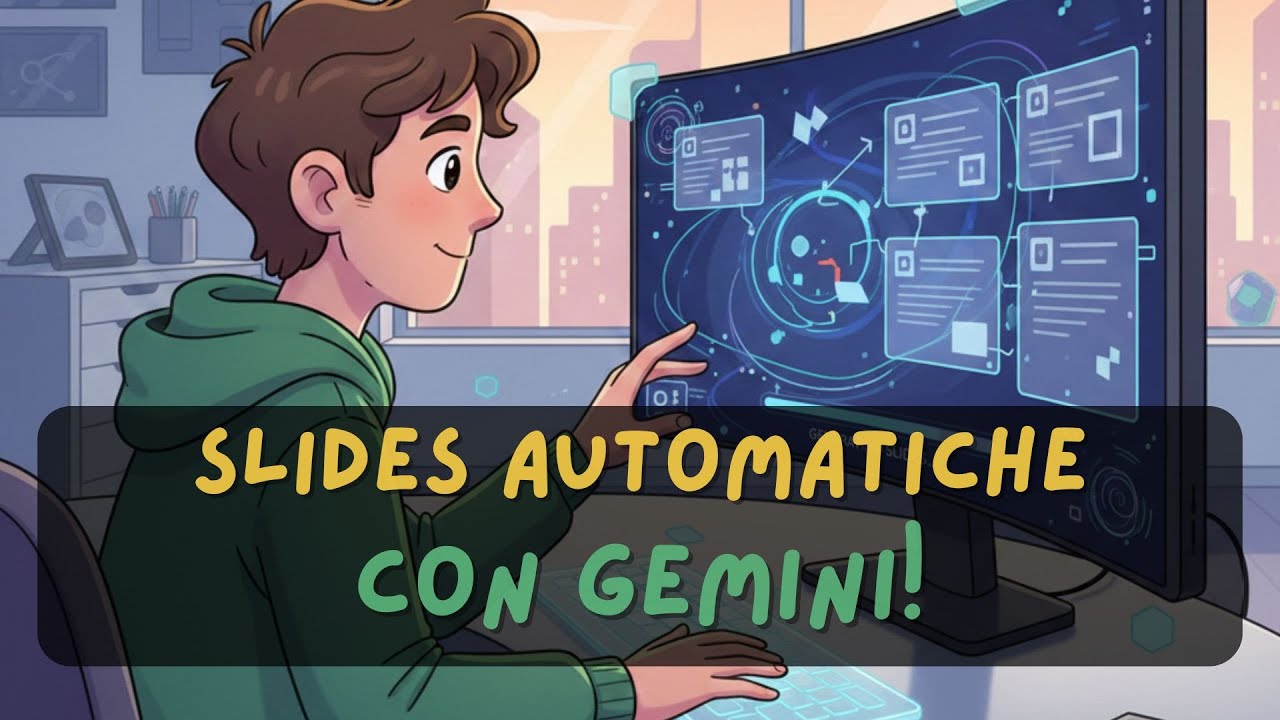 SLIDE AUTOMATICHE AI con Gemini (gratis) | Presentazioni da testo o file in pochi secondi!