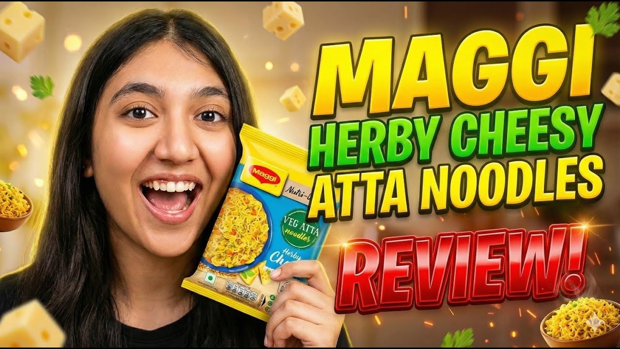 NEW Maggi Herby Cheesy Atta Noodles Review 🍜| Fun Vlog