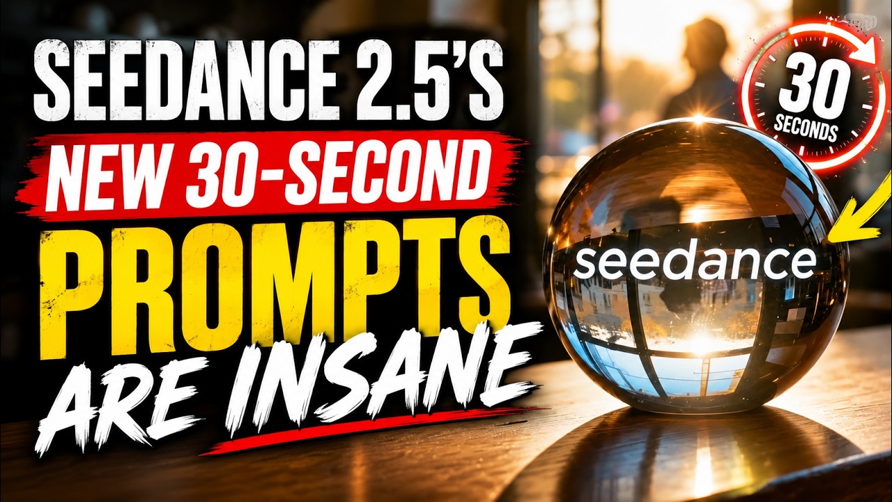 Seedance 2.5 New 30 Second Prompts Are Insane