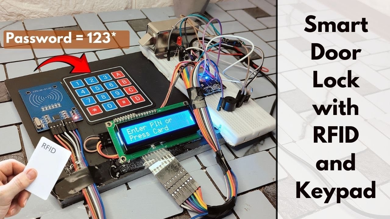 🚪 How to Make a Smart Door Lock with ESP32 | RFID & Keypad Password