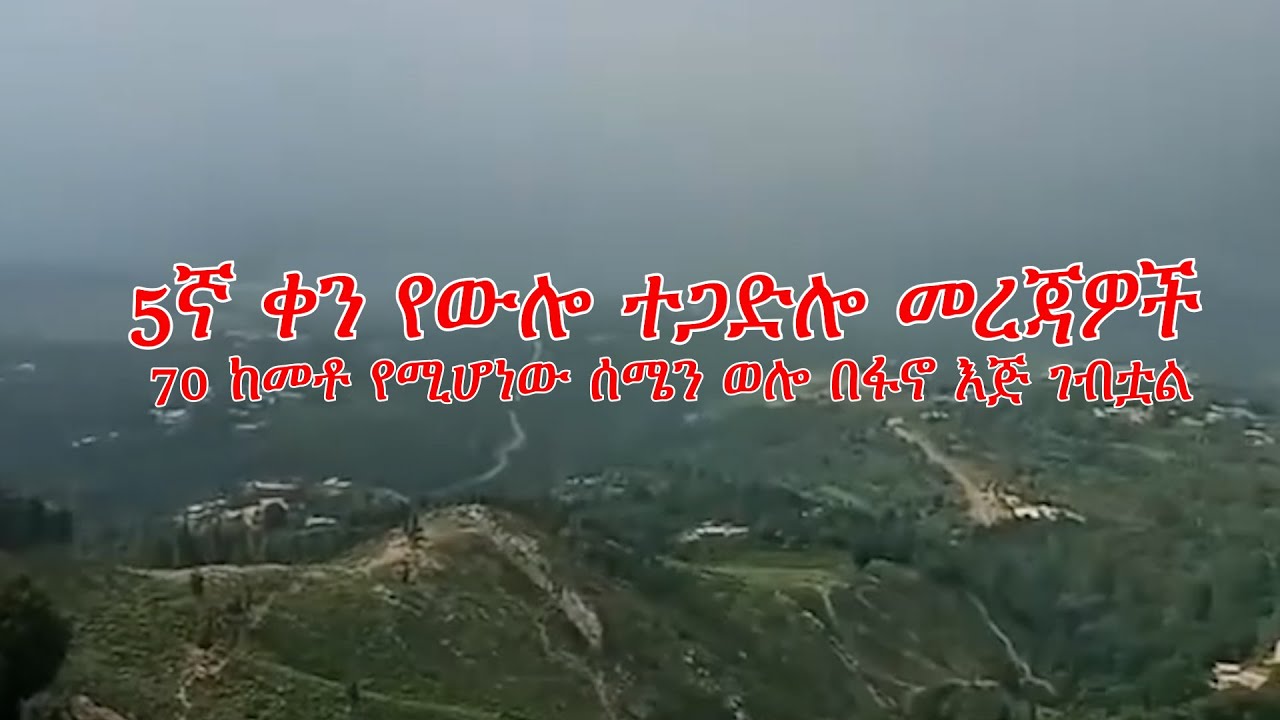 Anchor Media 5ኛ ቀን የወሎ ግንባር መረጃዎች
