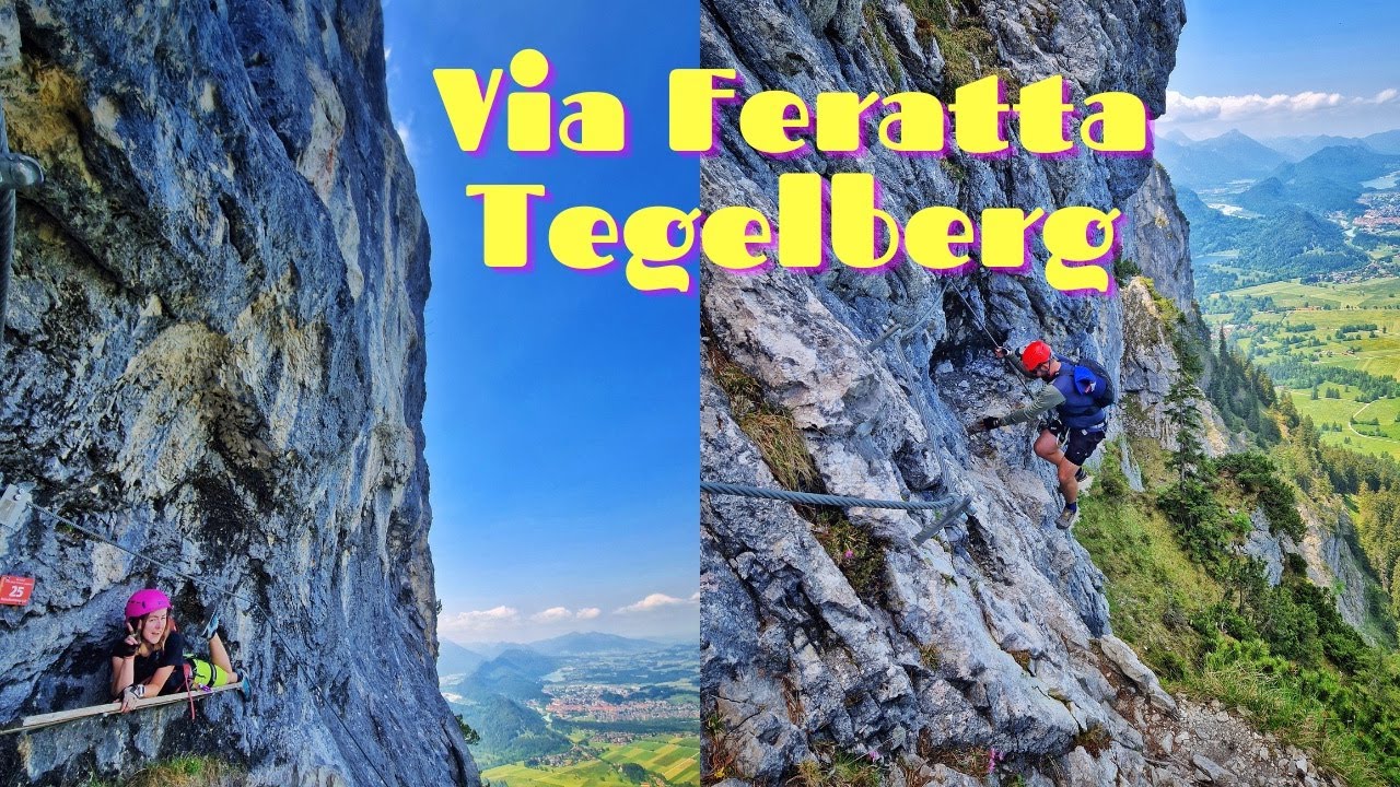 Klettersteig Tegelberg - adrenalina w Alpach | Via Ferrata nie daleko zamku Neuschwanstein | Wąż