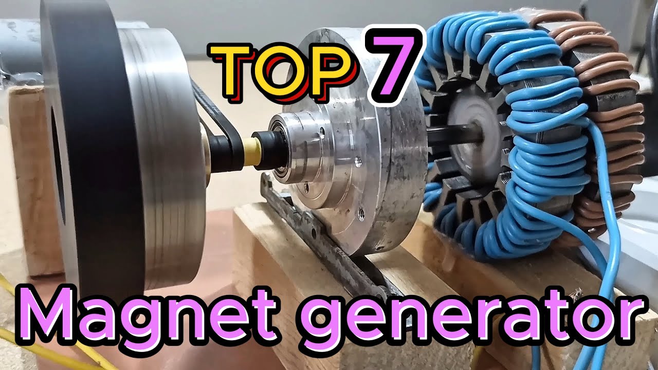 TOP 7 Magnet generator\\ New generator experiments.How to do it in the simplest cases?