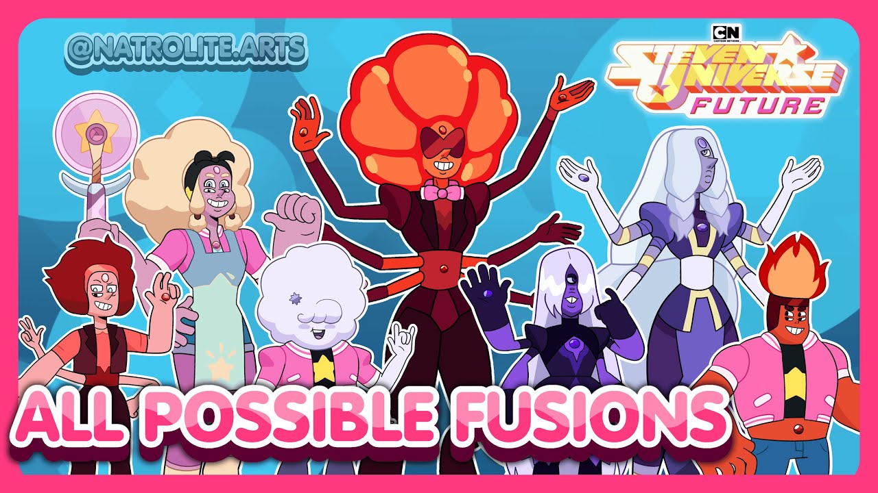 🌟ALL POSSIBLE FUSIONS BEETWEN THE MAIN CRYSTAL GEMS!!🌟 | Steven Universe FanFusions | Natrolite Arts