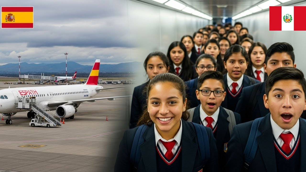 Estudiantes peruanos aterrizan de emergencia en España y Madrid los deja atónitos
