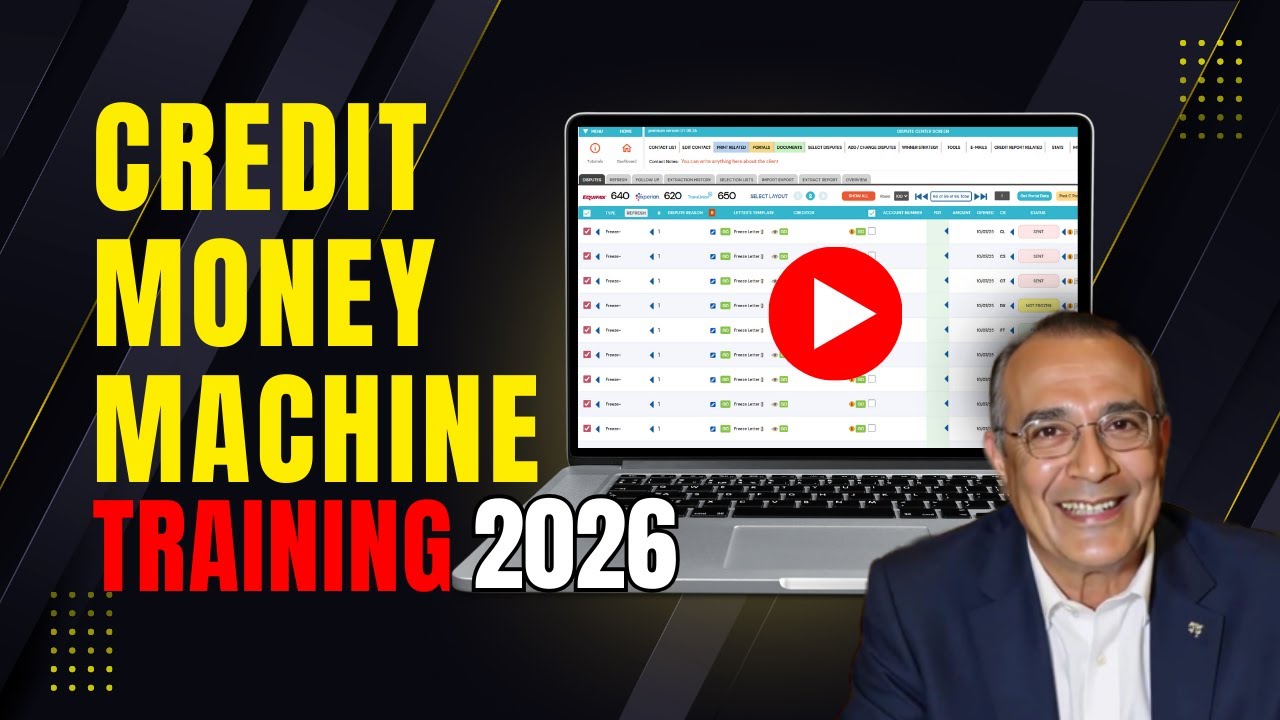 Credit Money Machine Training 2026